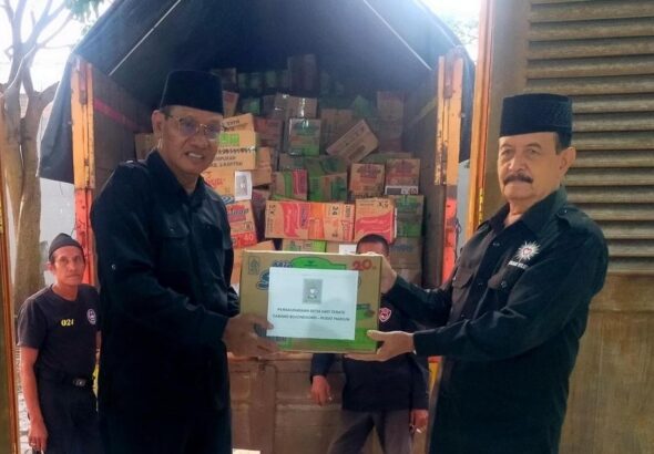 PSHT Cabang Bojonegoro Berangkatkan Dua Truk Bantuan untuk Korban Bencana Sumatera