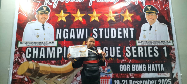 Asti Fadzkia Wafa, pesilat usia dini binaan SH Terate Ranting Ngambon